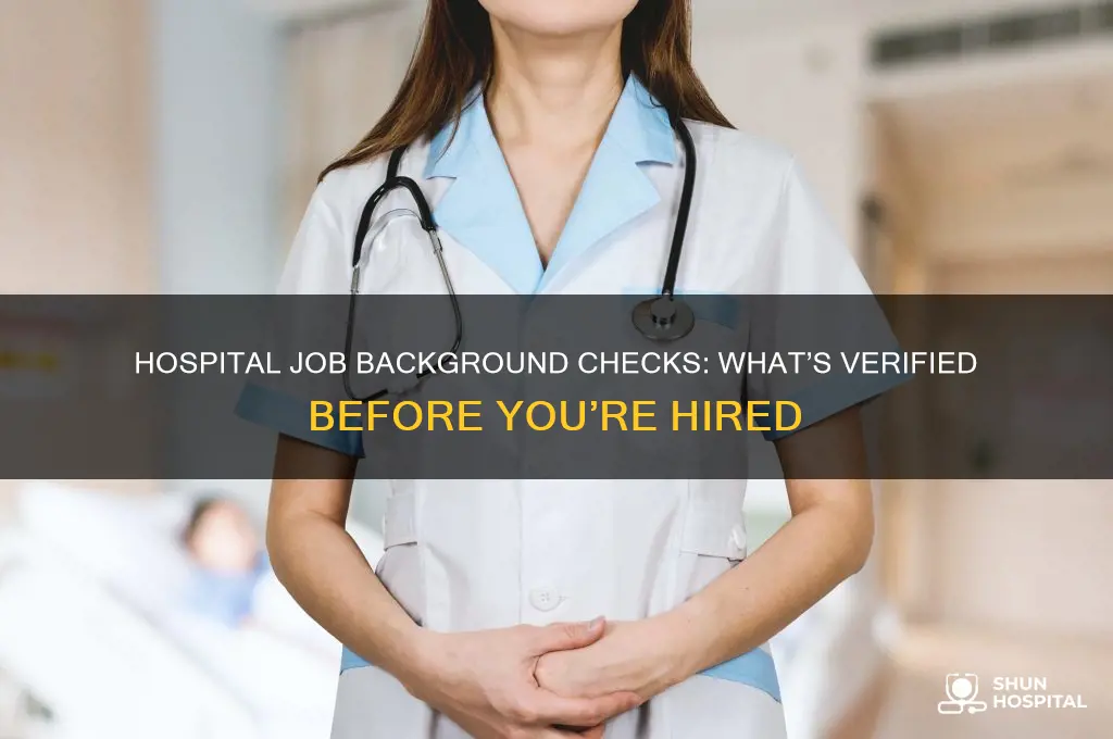 what is checked in a hospital job background check