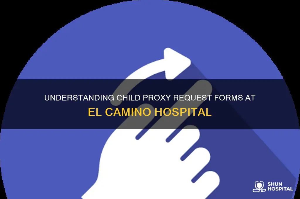 what is child proxy request form el camino hospital