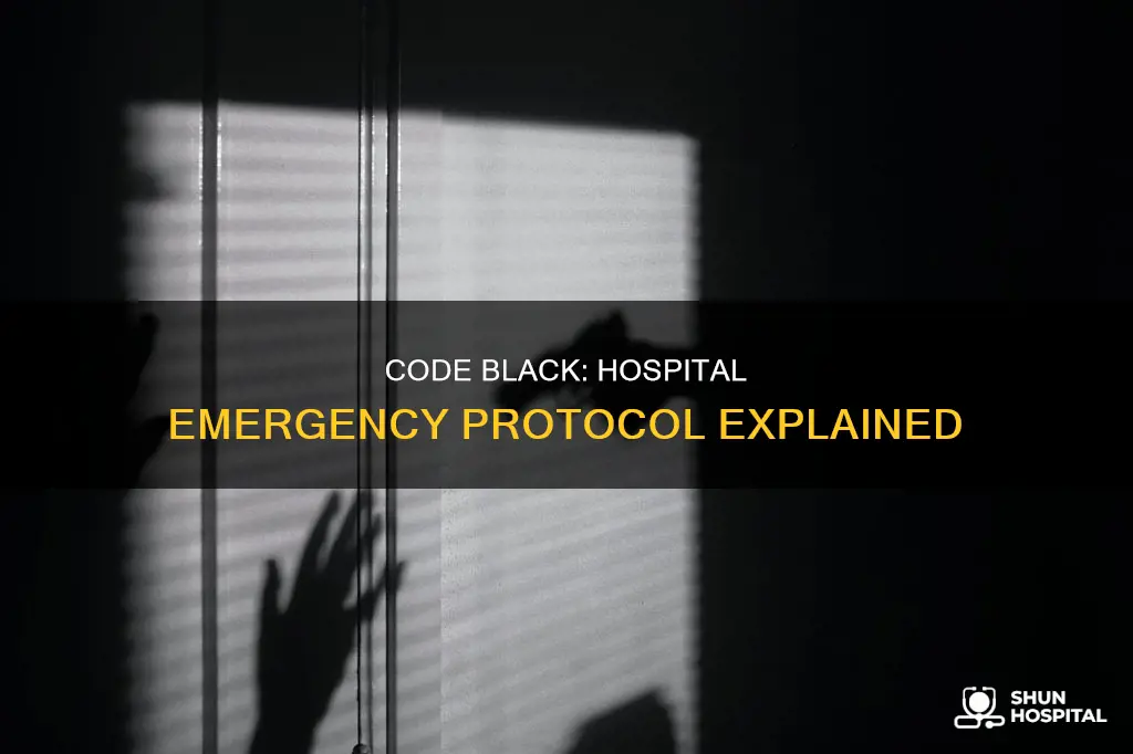 what is code black at a hospital