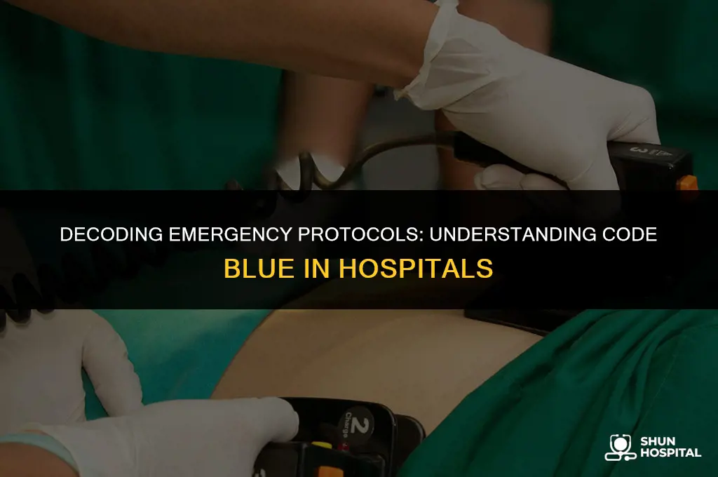 what is code blue for hospitals