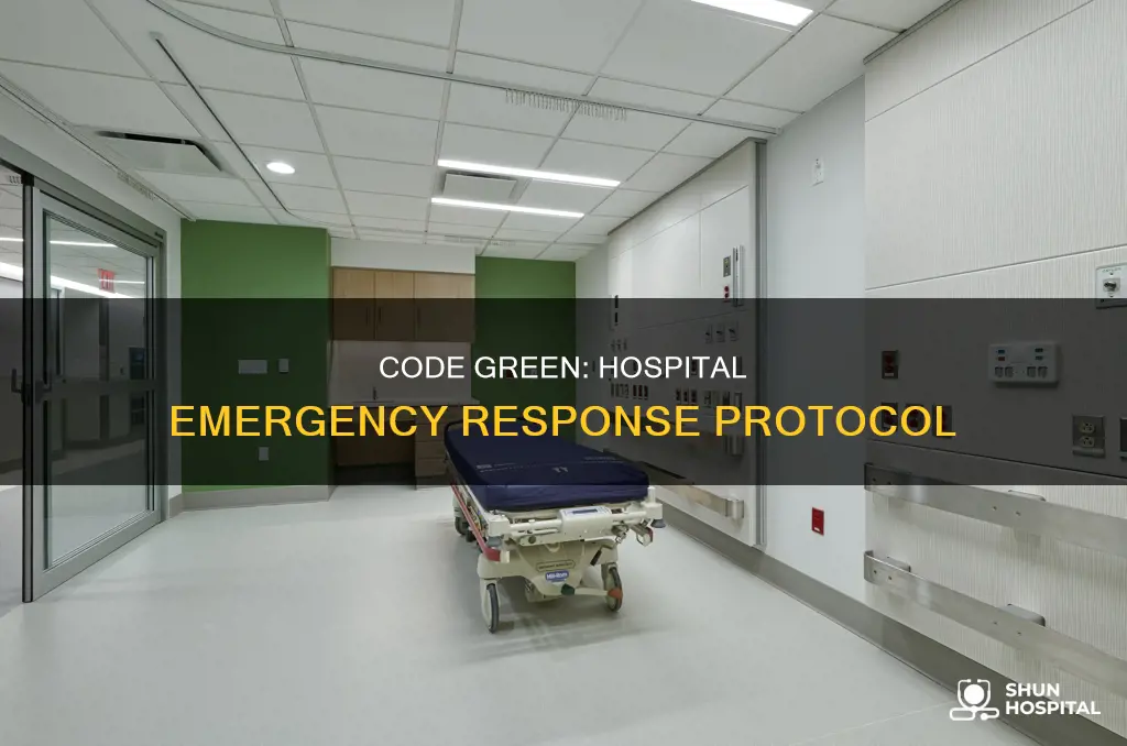 what is code green at a hospital
