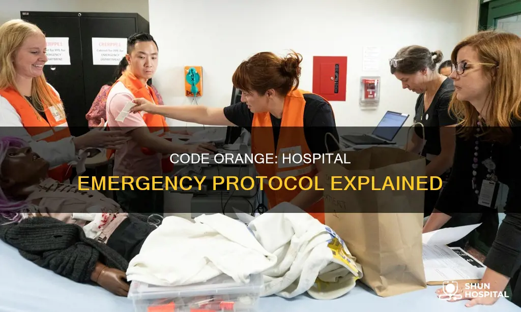 what is code orange at a hospital
