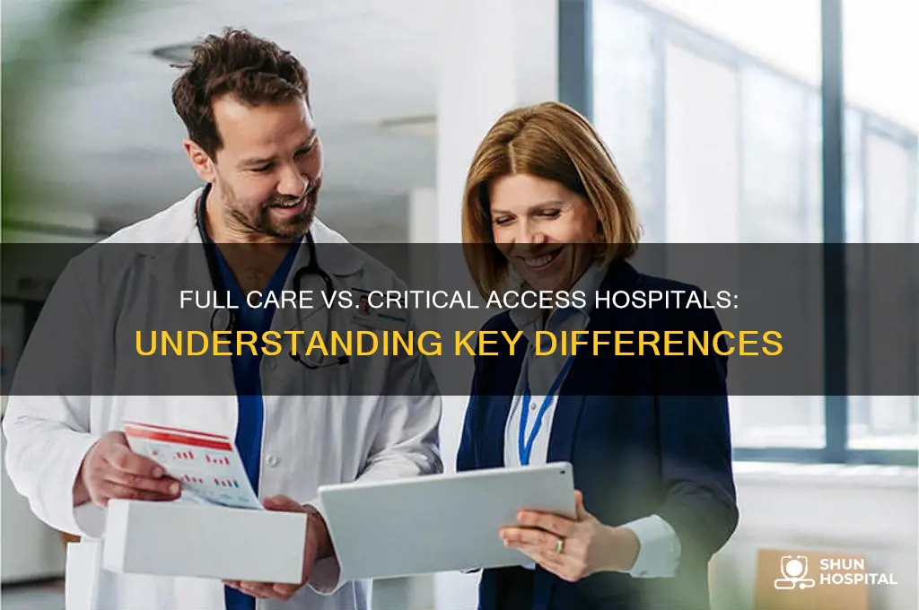 what is considered a full care hospital versus critcal access