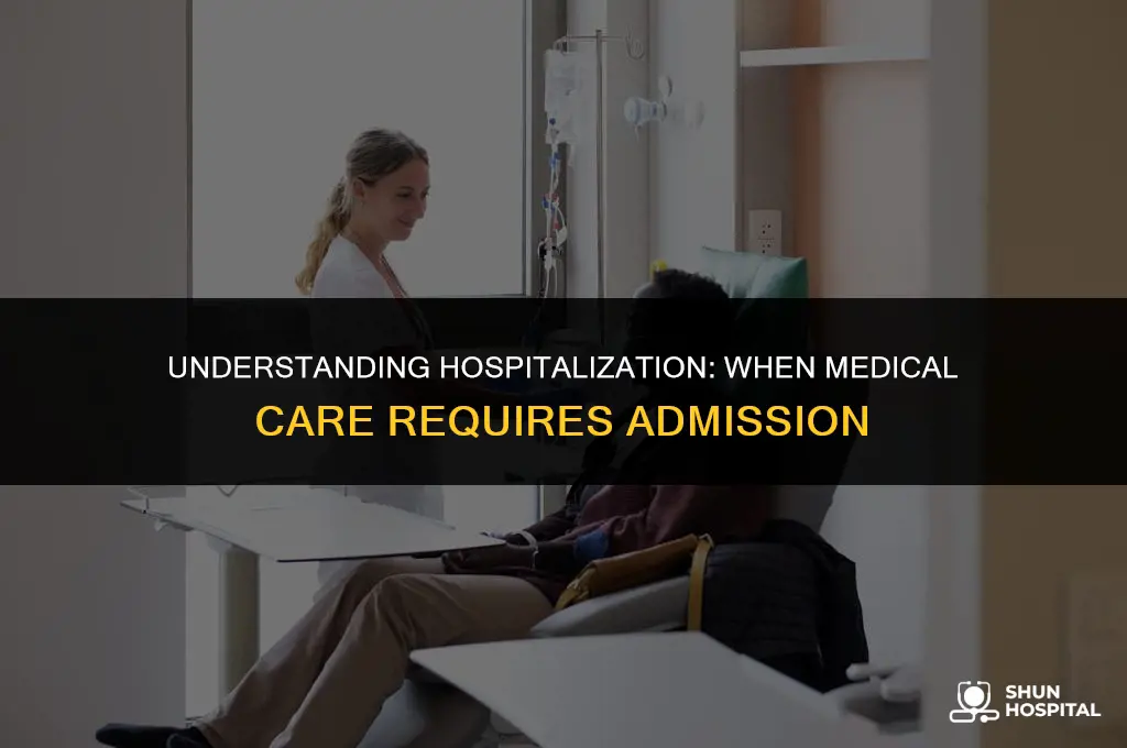 what is considered a hospitalization