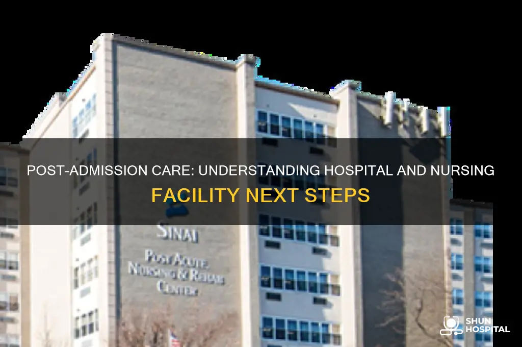 what is considered after admission to a hospital or nursing