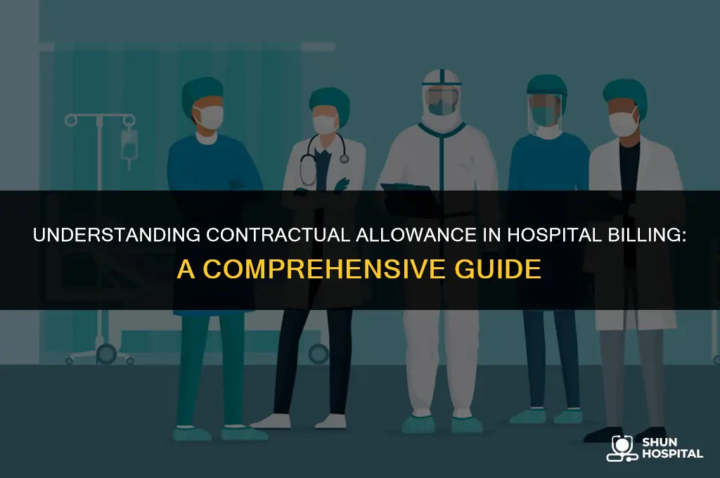what is contractual allowance hospital