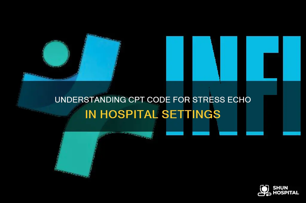what is cpt code for stress echo in hospital