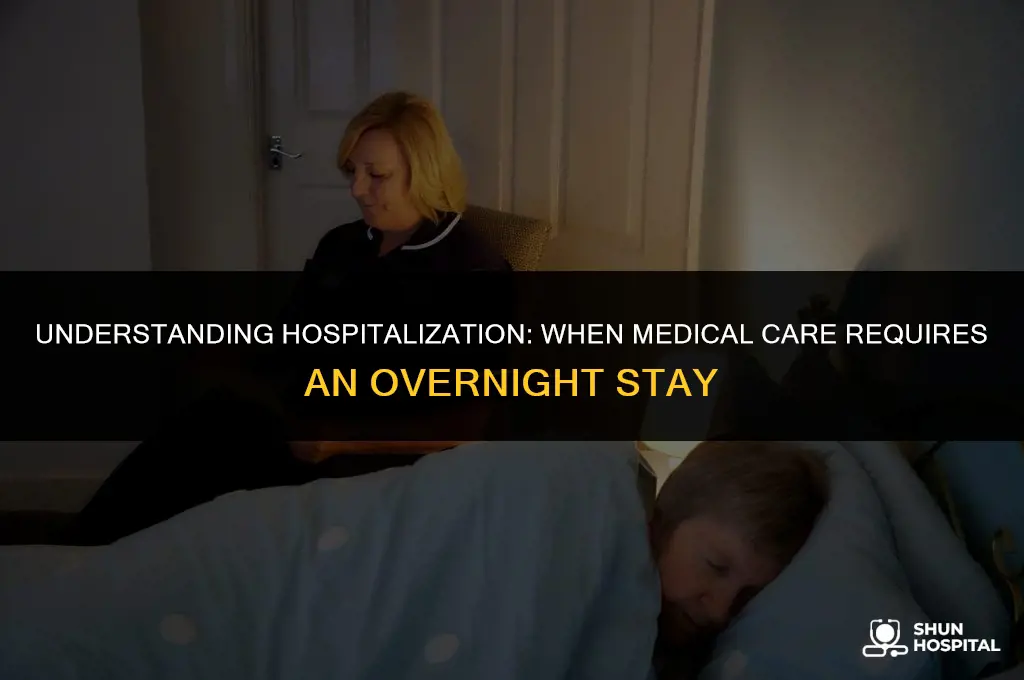 what is defined as hospitalized