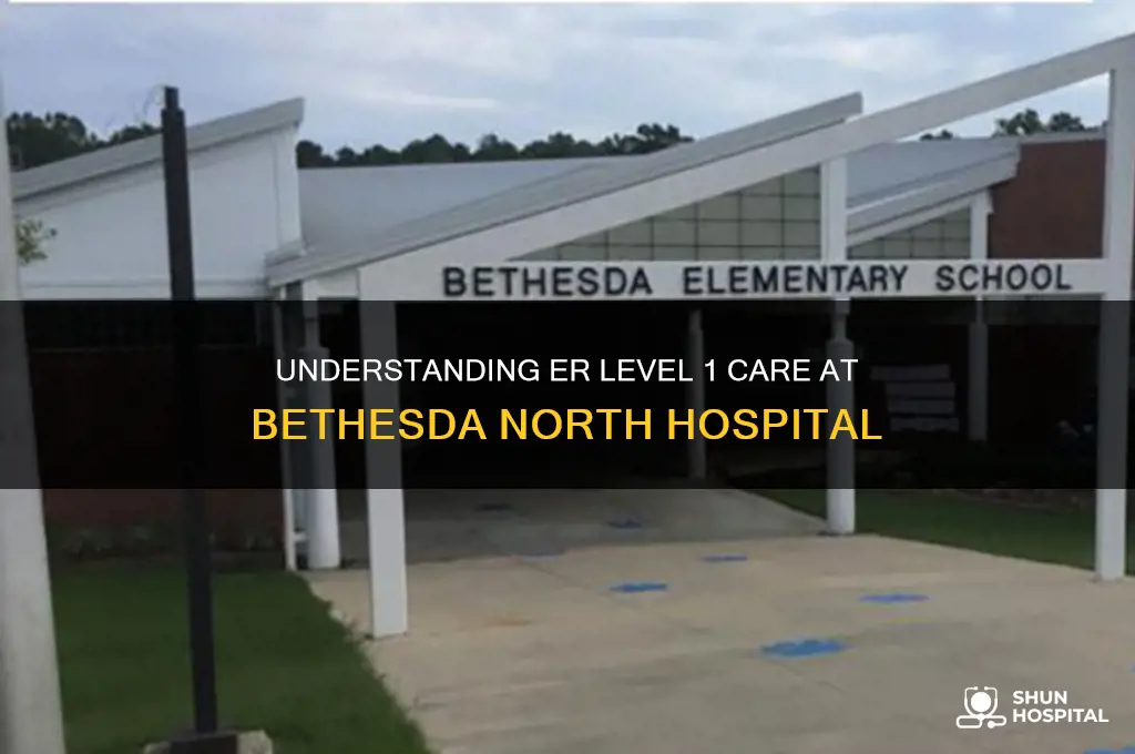 what is er level 1 at bethesda north hospital