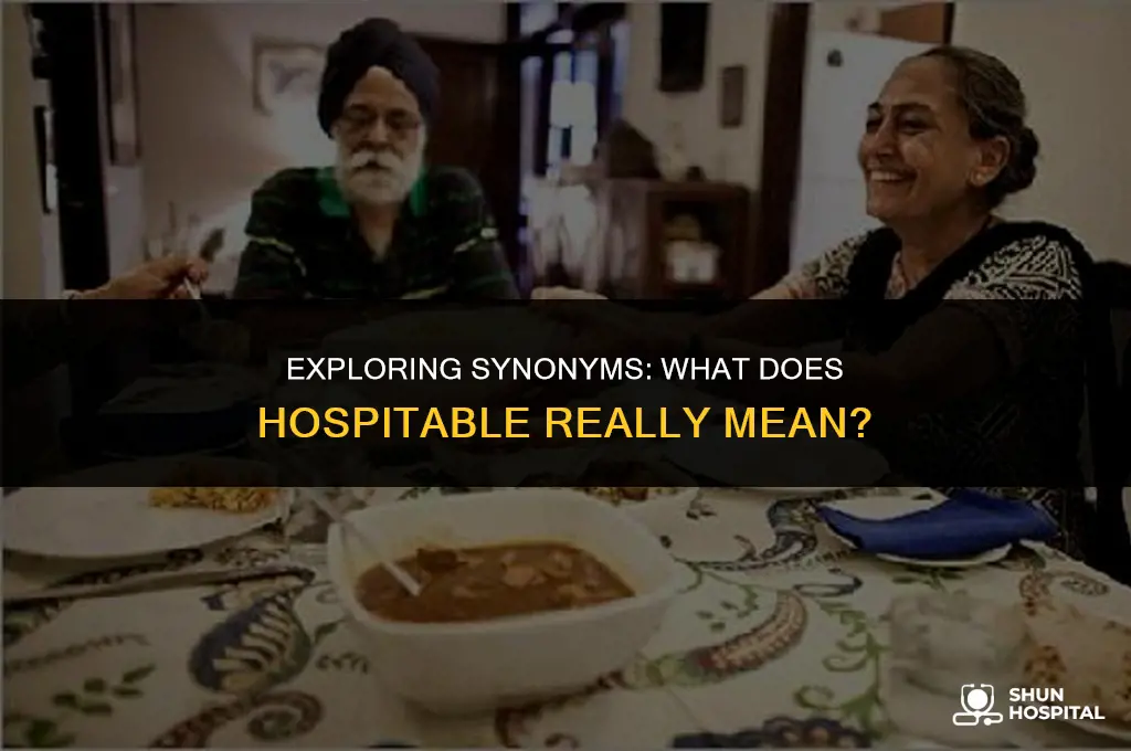 what is hospitable synonym