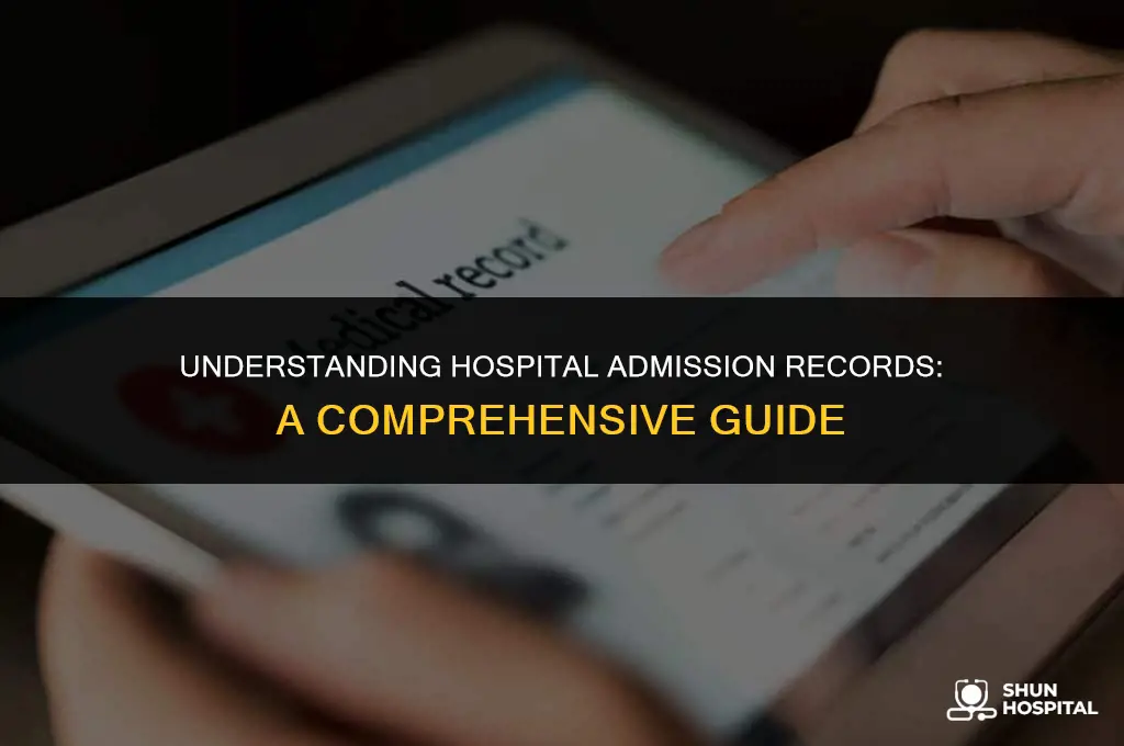 what is hospital admission records