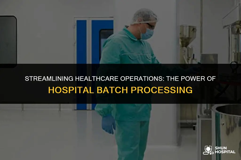 what is hospital batch processing