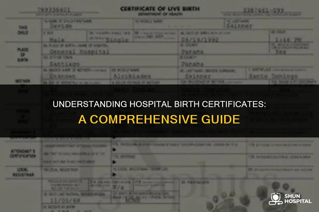 what is hospital birth certificate