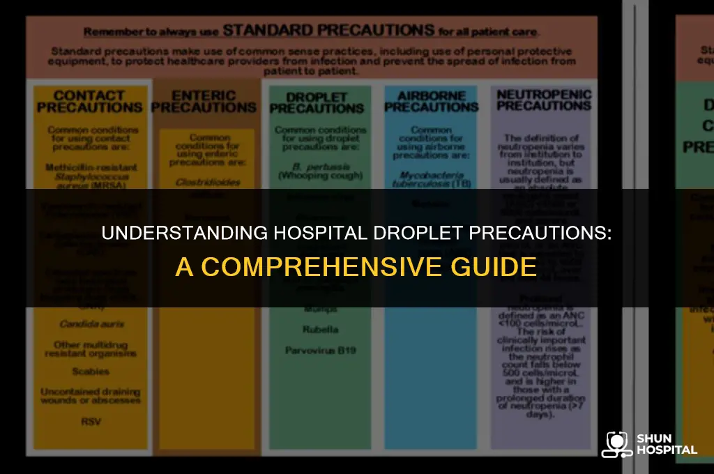 what is hospital droplet precautions