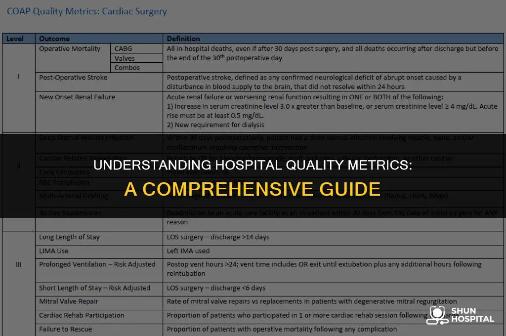 what is hospital quality metrics