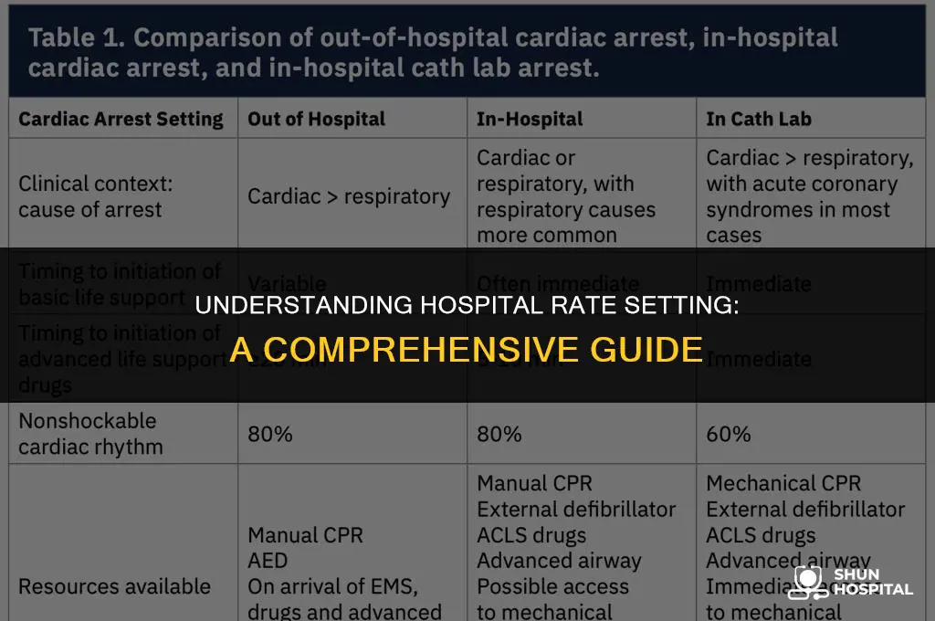 what is hospital rate setting