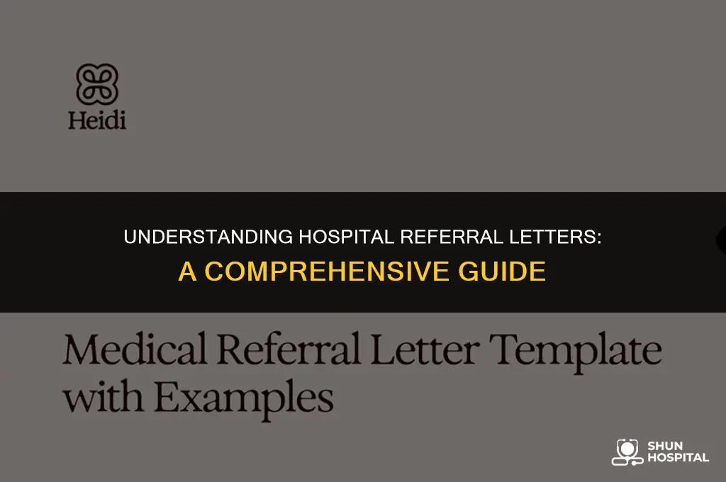 what is hospital referral letter