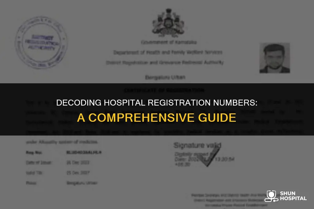 what is hospital registration number