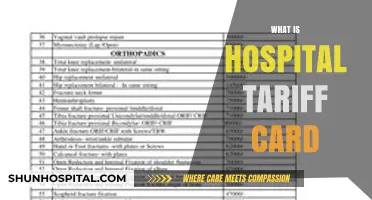 Understanding Hospital Tariff Cards: A Comprehensive Guide