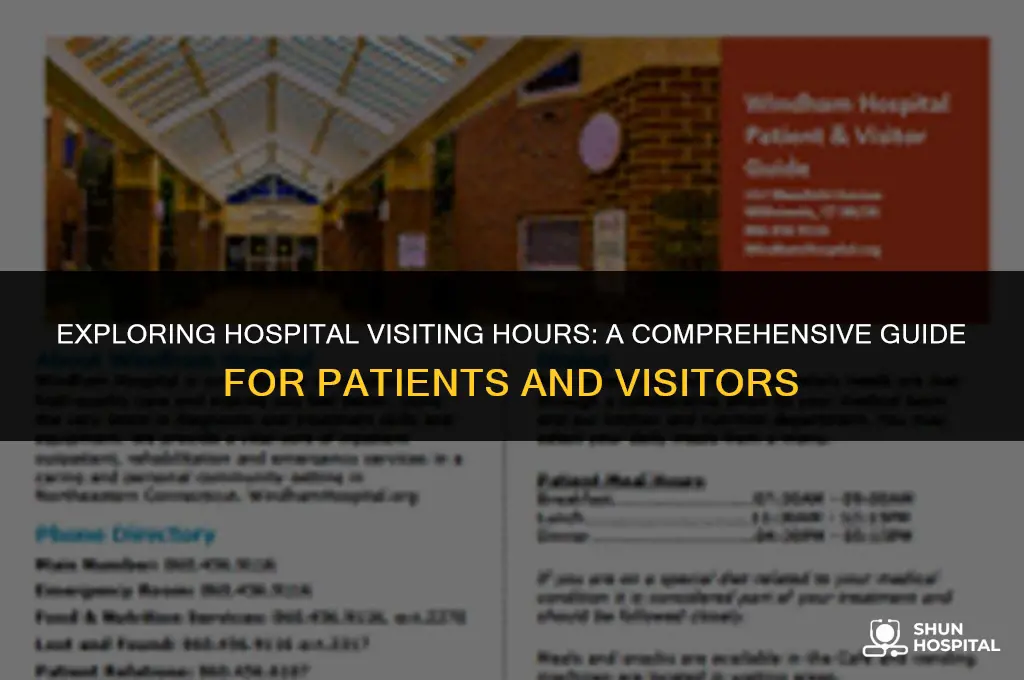 what is hospital visiting hours