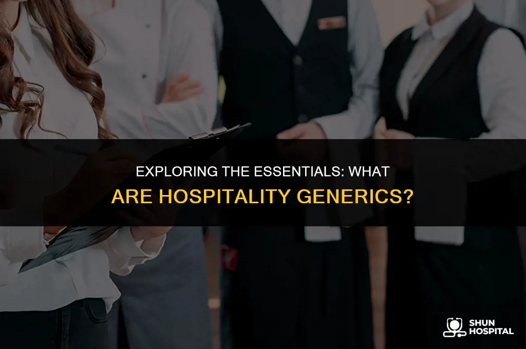 what is hospitality generics