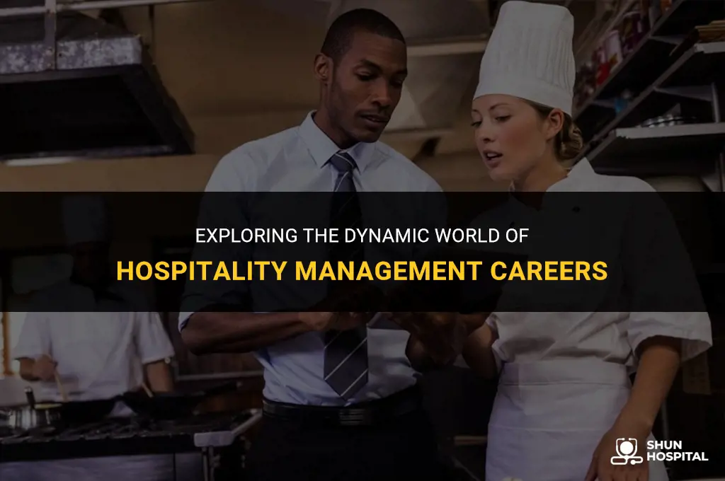 what is hospitality management jobs
