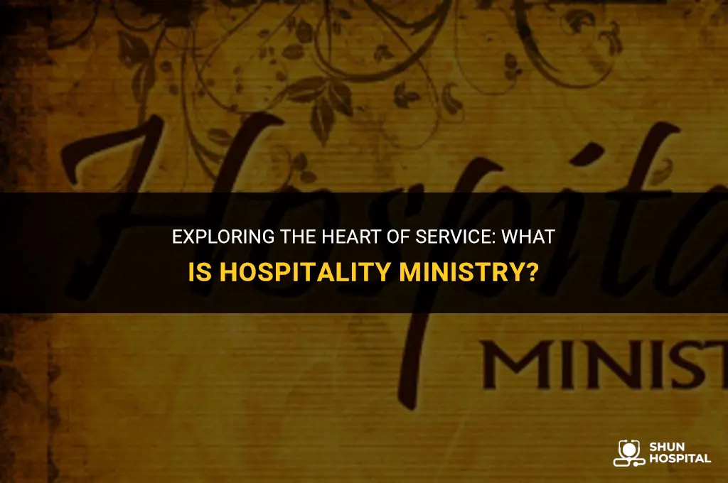 what is hospitality ministry