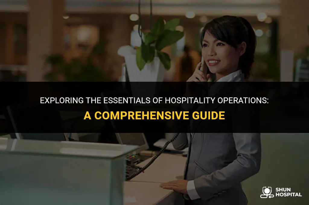 what is hospitality operations course
