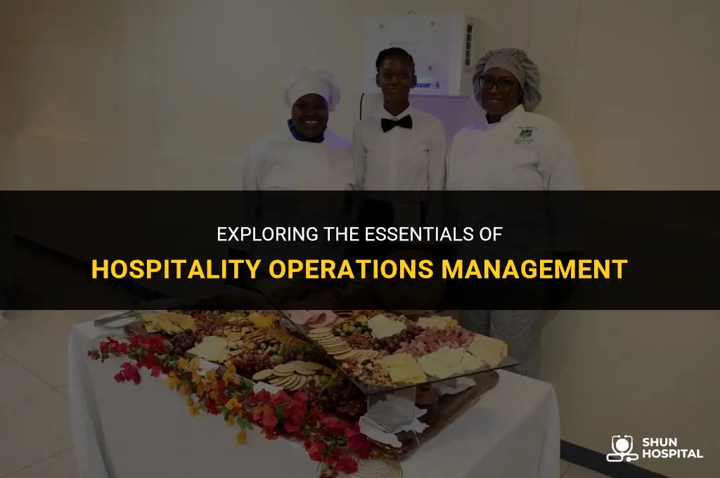 what is hospitality operations management