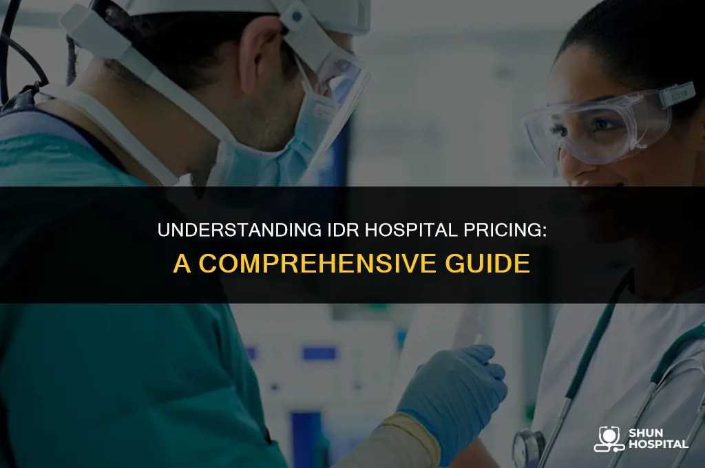 what is idr hospital pricing