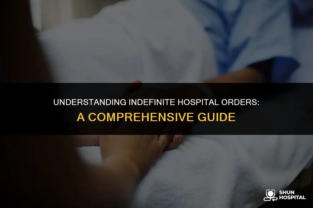 what is indefinite hospital order