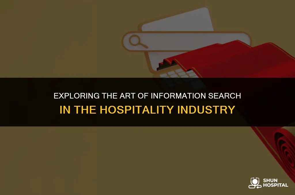 what is information search hospitality