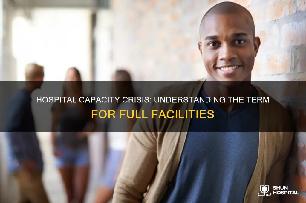 what is it called when a hospital is full