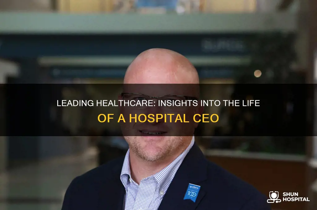 what is it like to be a hospital ceo