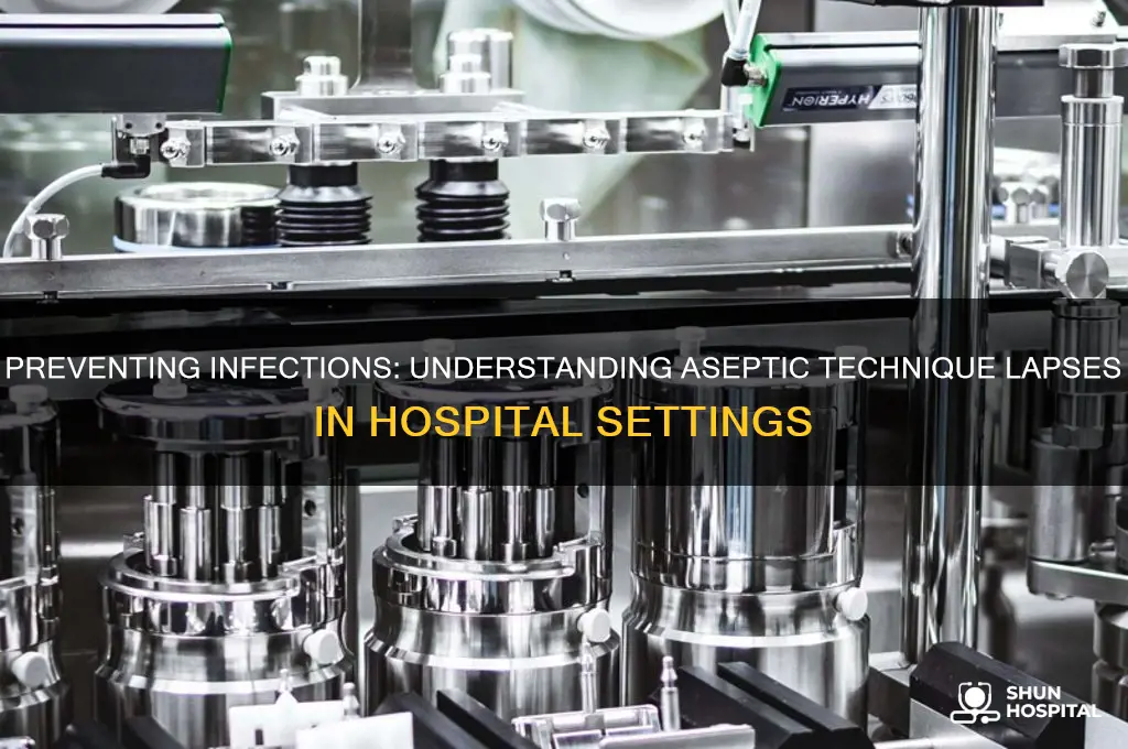 what is lapse in aseptic techniques by hospital staff