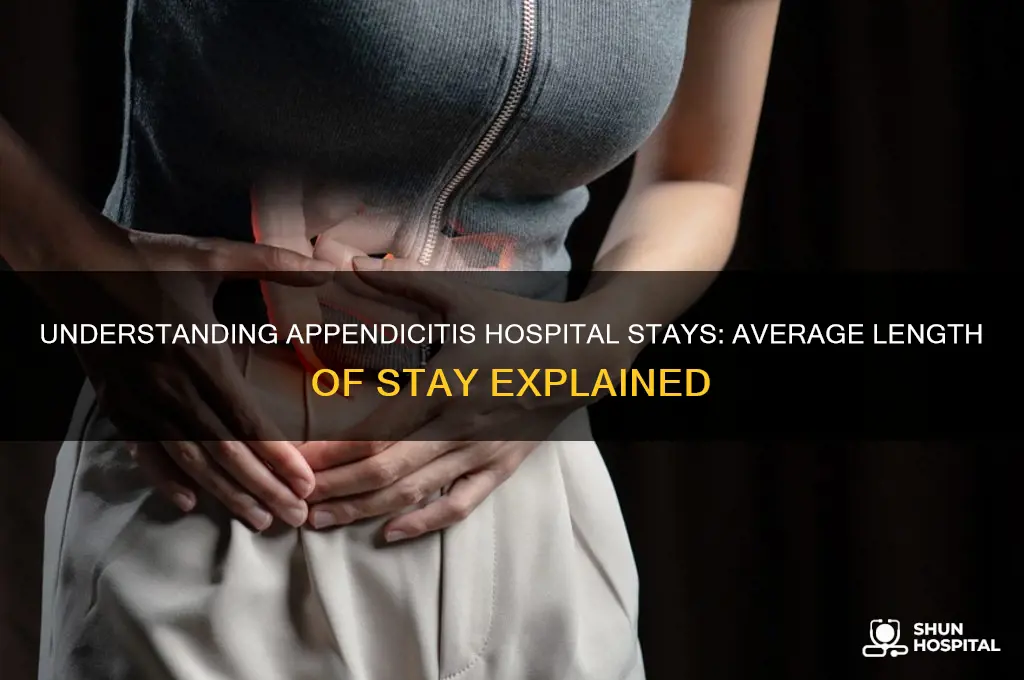 what is length of stay in hospital for appendicitis