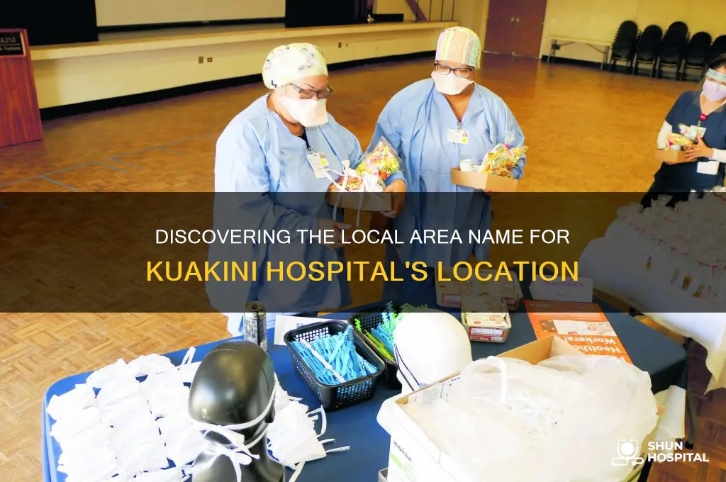what is local area name for kuakini hospital location