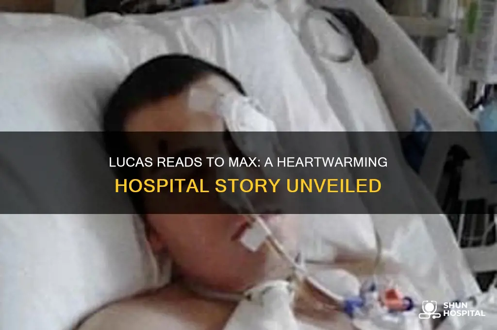what is lucas reading to max in the hospital