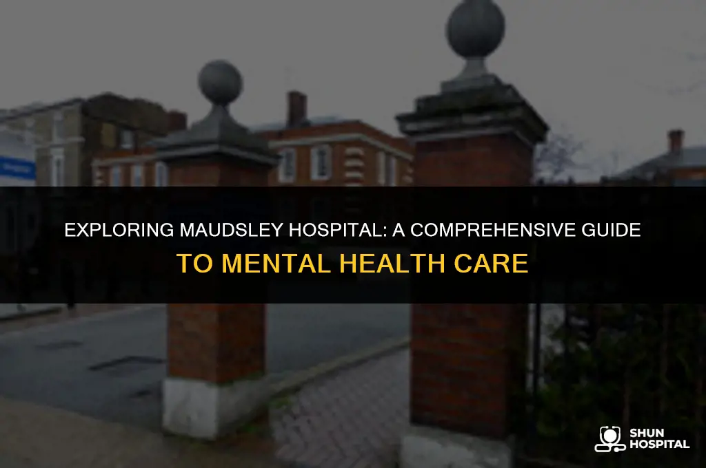 what is maudsley hospital
