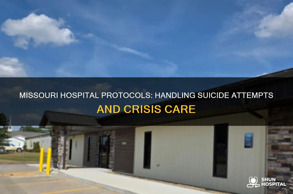what is missouri hospital procedure when someone comes in suicide