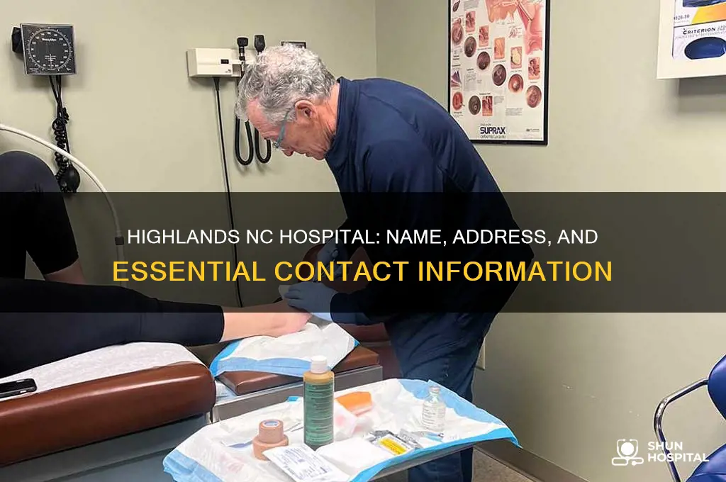 what is name and address of hospital in highlands nc