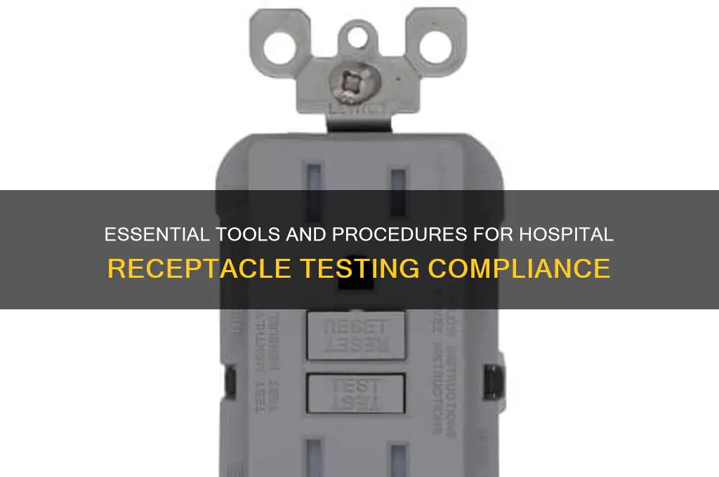 what is needed for receptacle testing in a hospital