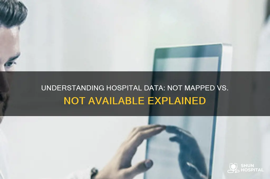 what is not mapped vs not avilable hospital terms