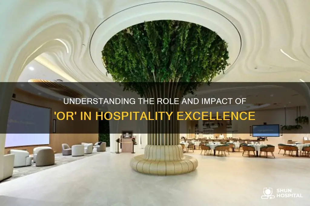 what is or in hospitality