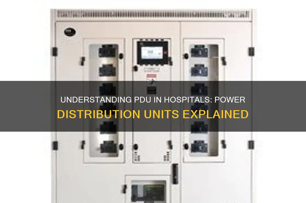 what is pdu in hospital