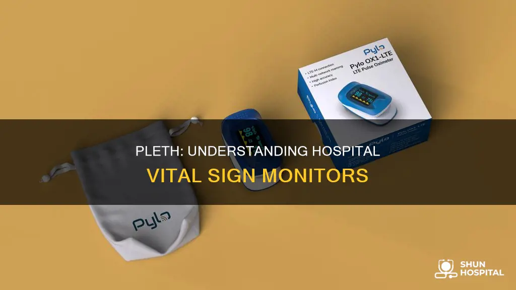 what is pleth on a hospital monitor