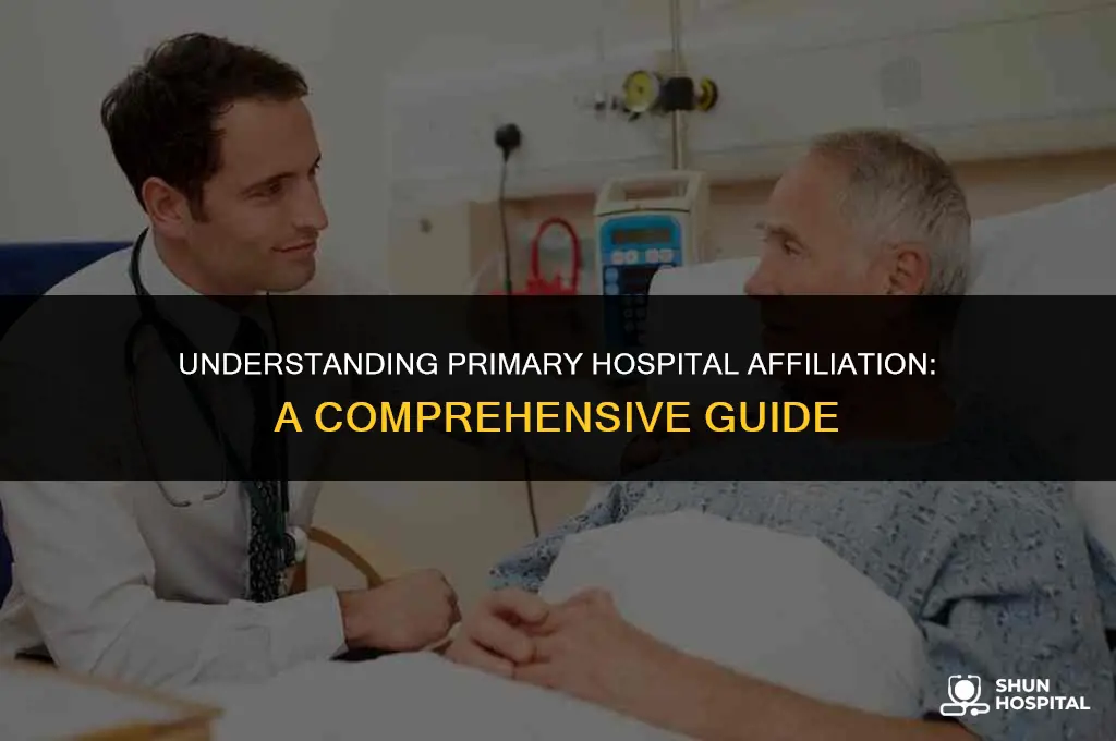 what is primary hospital affiliation