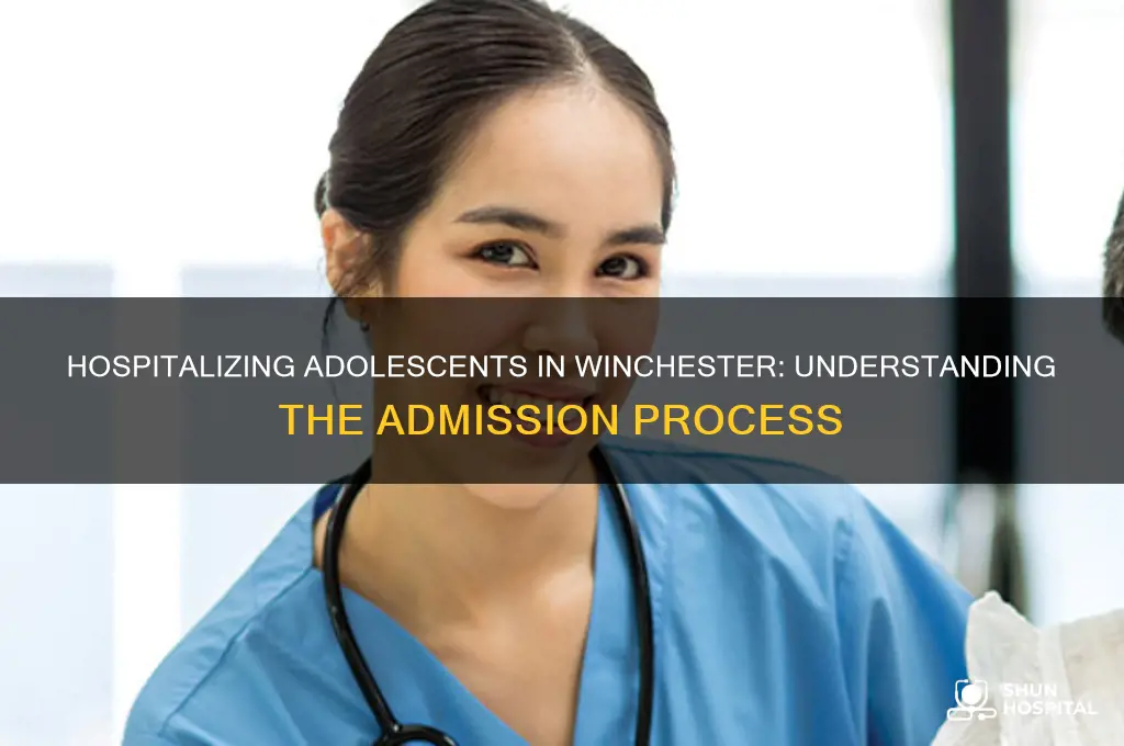 what is process to hospitalize an adolescent in winchester