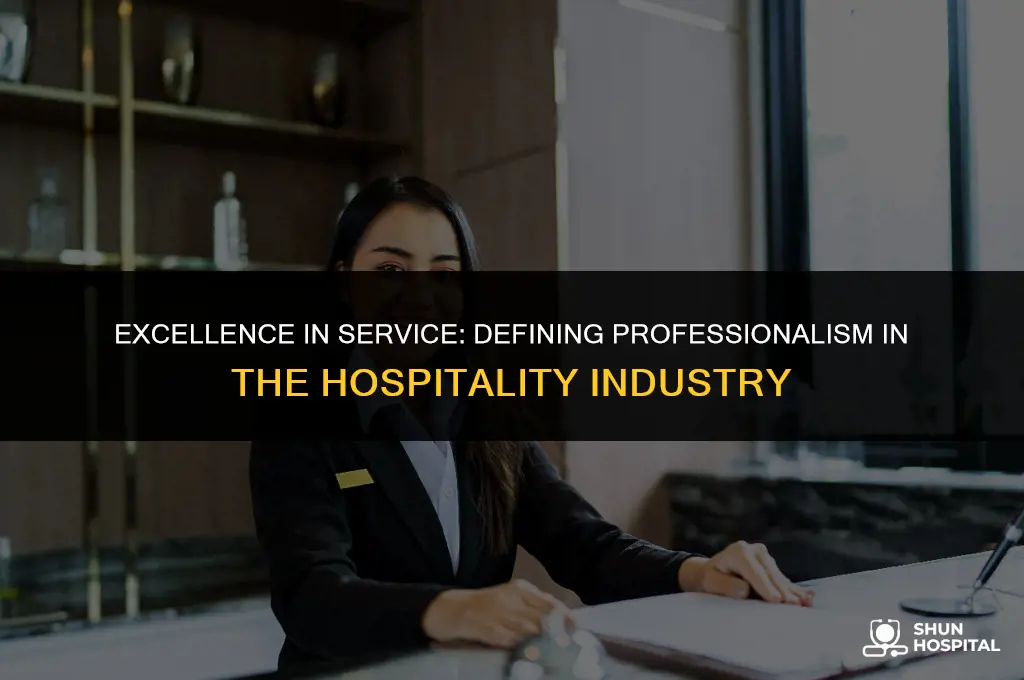 what is professionalism in hospitality