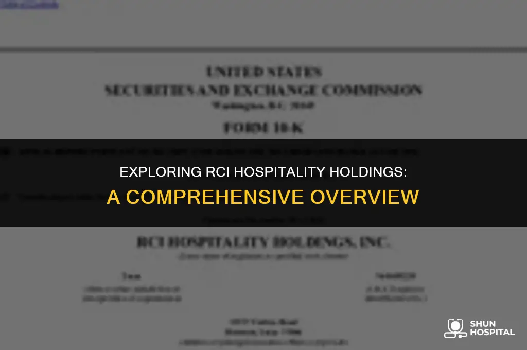 what is rci hospitality holding